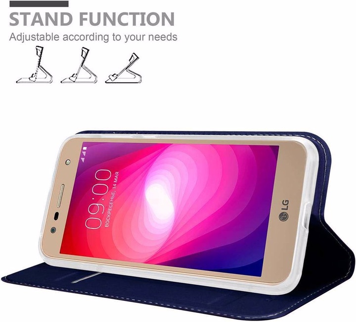 Actual product image Cadorabo Book Classy Style Cover (LG X Power 2)