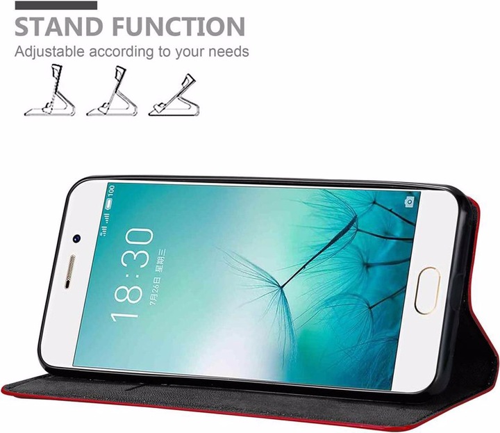 Actual product image Cadorabo Book Invisible Magnet Cover (Meizu Pro 7)