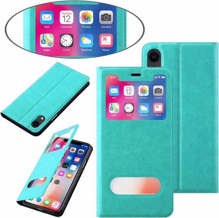 Produktbild Cadorabo Book mit View Doppelfenster Cover (Apple iPhone XR)