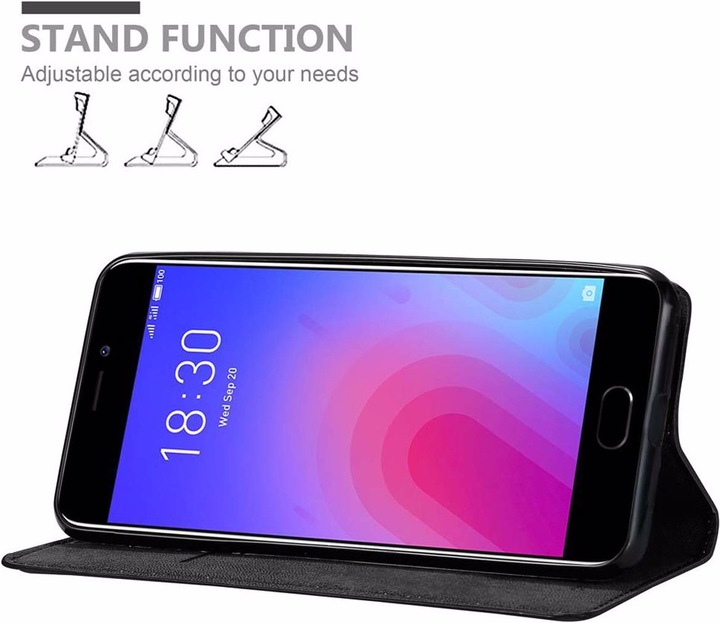 Actual product image Cadorabo Book Invisible Magnet Cover (Meizu M6)