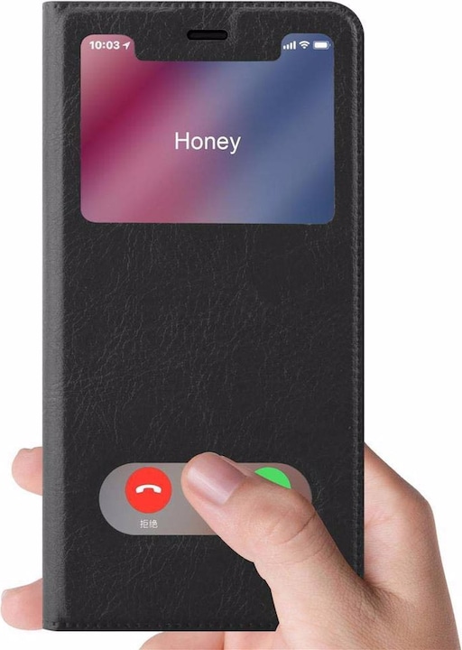 Produktbild Cadorabo Book mit View Doppelfenster Cover (Apple iPhone XR)