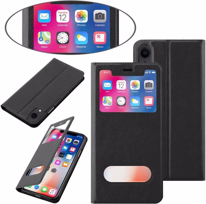 Produktbild Cadorabo Book mit View Doppelfenster Cover (Apple iPhone XR)