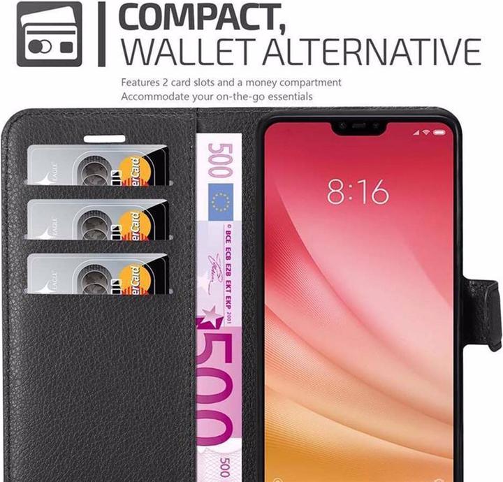 Actual product image Cadorabo Book with stand function cover (Mi 8 Lite)