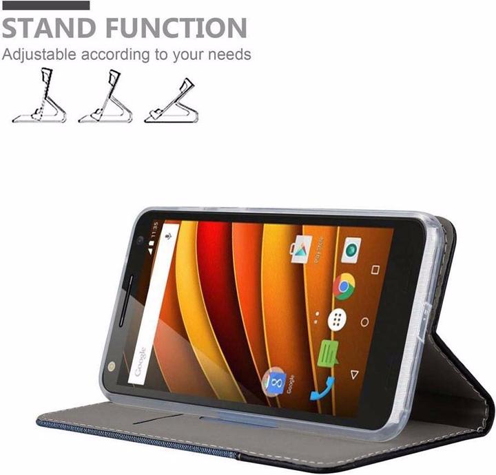 Image du produit Cadorabo Couverture look jeans Book (Motorola Moto X3)