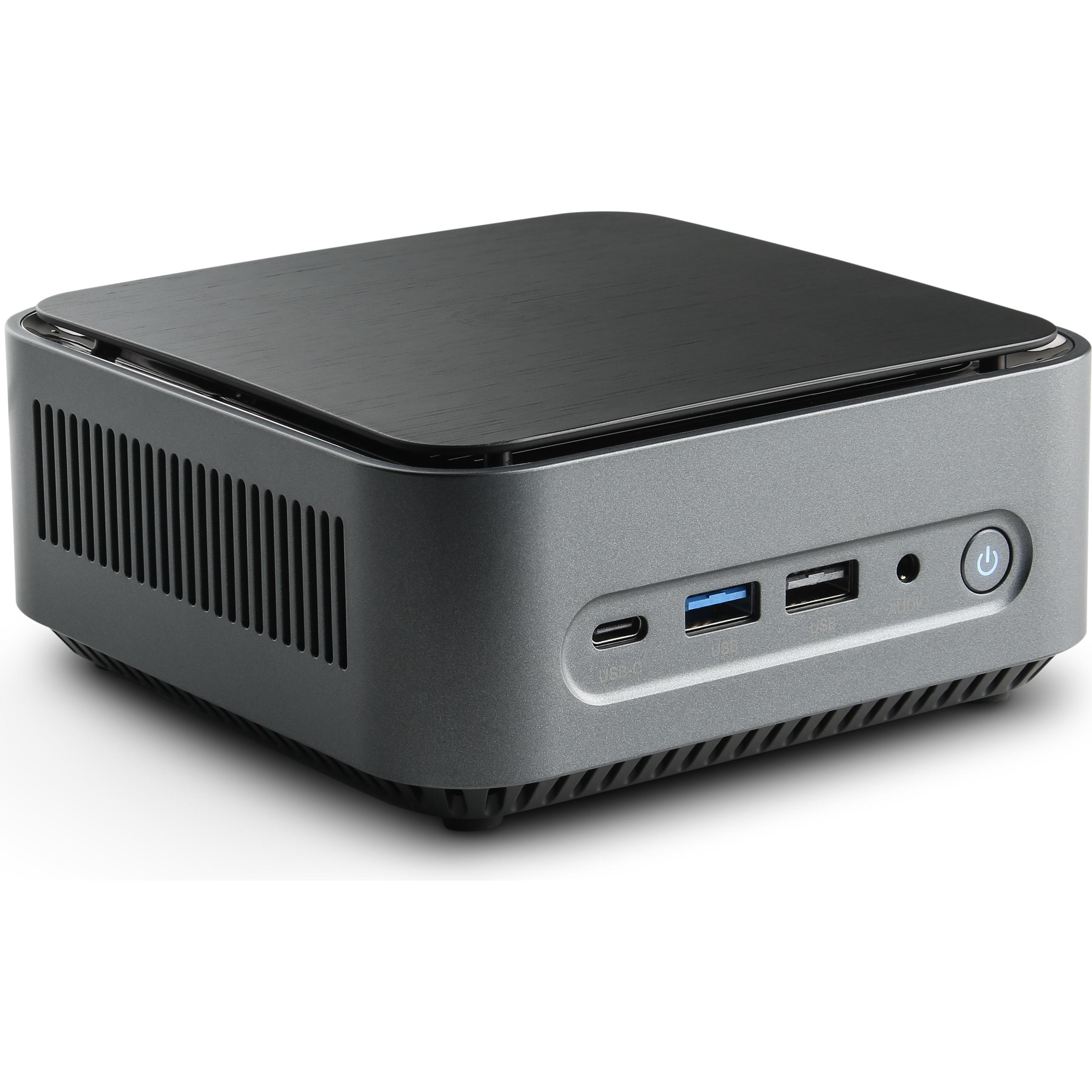 CSL Mini-PC Narrow Box Core i3 (Intel Core i3-N305, 16 GB, 4000 GB, Intel UHD Graphics), PC, Schwarz