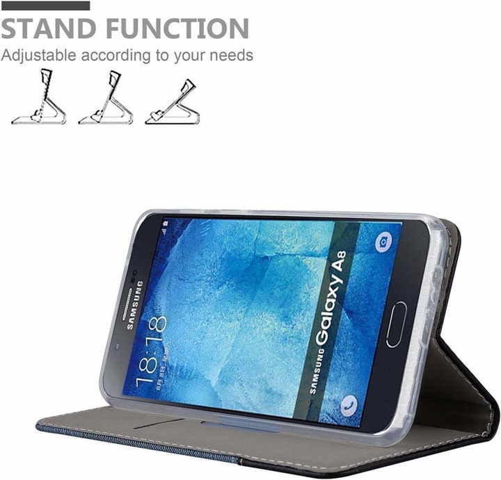 Produktbild Cadorabo Book Jeans Optik Cover (Samsung Galaxy A8 (2018))