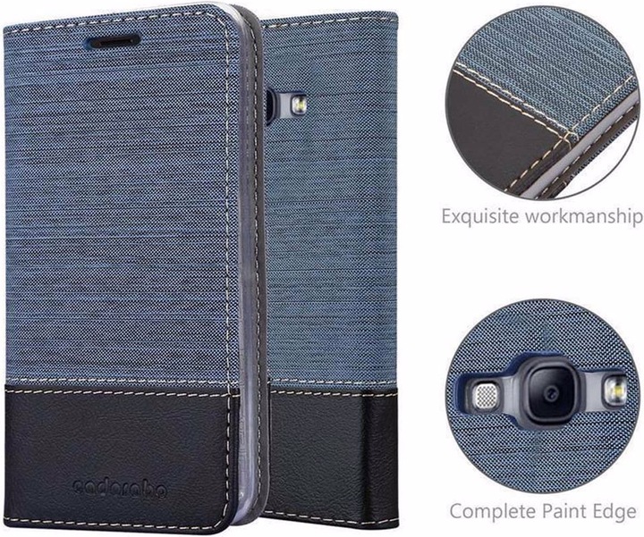 Produktbild Cadorabo Book Jeans Optik Cover (Samsung Galaxy A8 (2018))