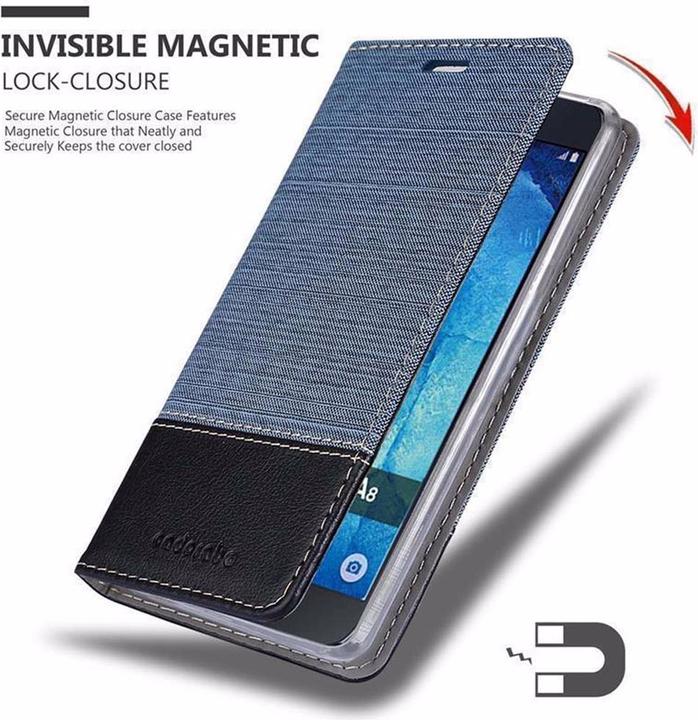 Produktbild Cadorabo Book Jeans Optik Cover (Samsung Galaxy A8 (2018))