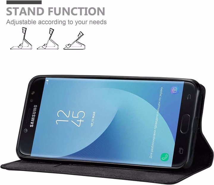 Actual product image Cadorabo Book Invisible Magnet Cover (Samsung Galaxy J7 2018)