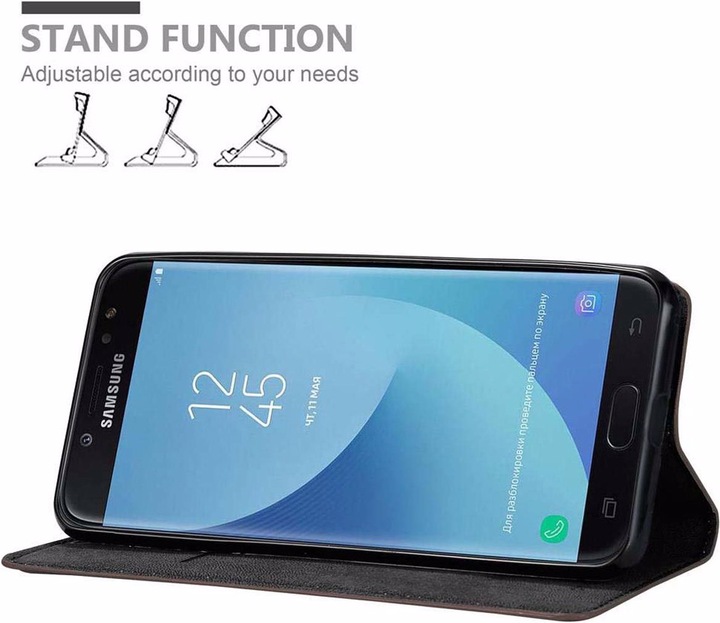 Actual product image Cadorabo Book Invisible Magnet Cover (Samsung Galaxy J7 2018)