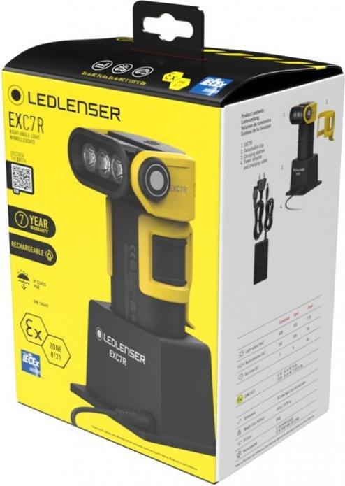 Actual product image Ledlenser LED hand lamp EXC7R ATEX, with charger (18.70 cm, 400 lm)