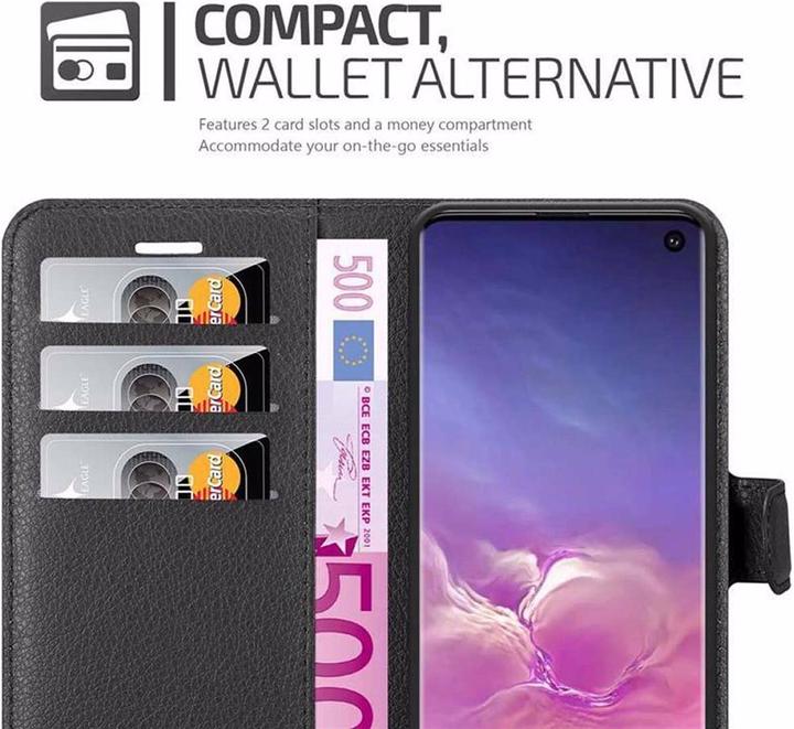 Actual product image Cadorabo Book with stand function cover (Samsung Galaxy S10)