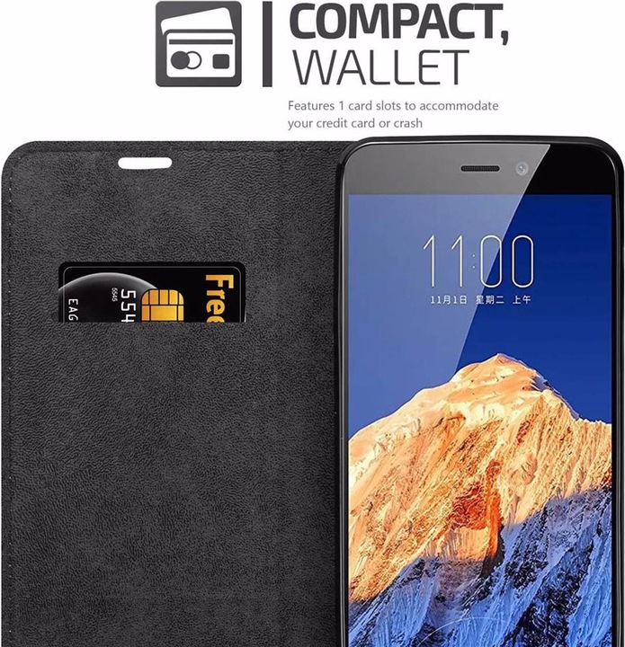Actual product image Cadorabo Book Invisible Magnet Cover (ZTE Nubia N1)