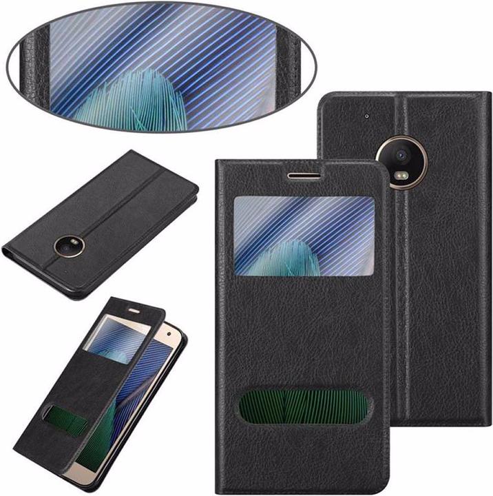 Produktbild Cadorabo Book mit View Doppelfenster Cover (Motorola Moto G5S Plus)
