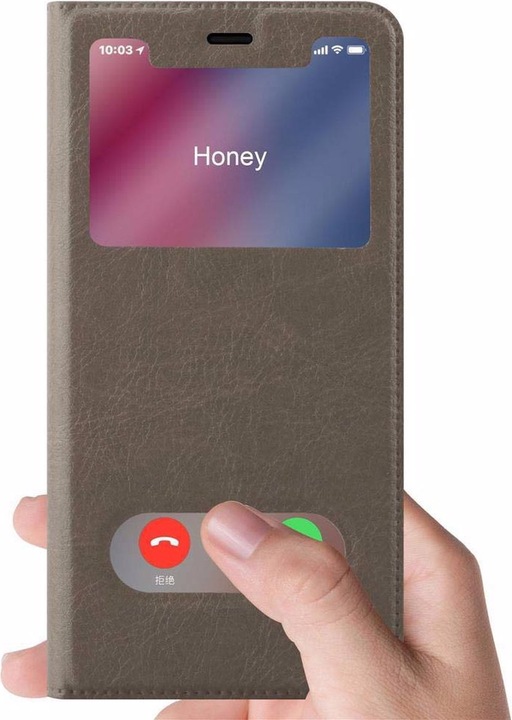 Produktbild Cadorabo Book mit View Doppelfenster Cover (Apple iPhone XS Max)
