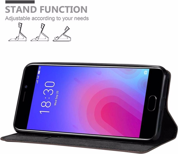 Produktbild Cadorabo Book Invisible Magnet Cover (Meizu M6)