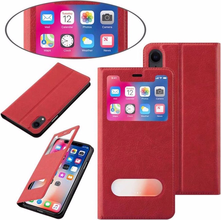 Produktbild Cadorabo Book mit View Doppelfenster Cover (Apple iPhone XR)