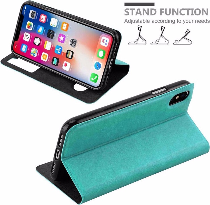 Produktbild Cadorabo Book mit View Doppelfenster Cover (Apple iPhone XS Max)