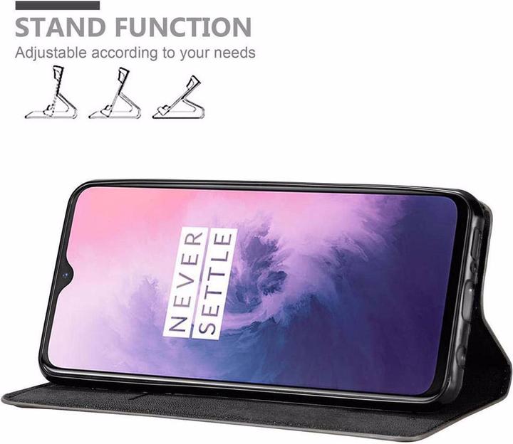 Actual product image Cadorabo Book Invisible Magnet Cover (OnePlus 7)
