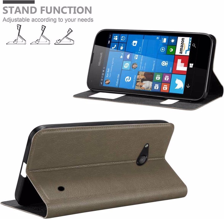Actual product image Cadorabo Book with View double window cover (Microsoft Lumia 550)