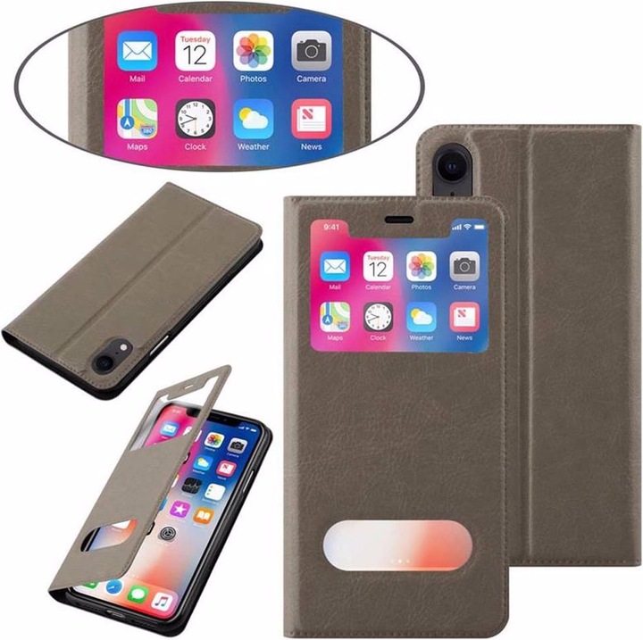 Produktbild Cadorabo Book mit View Doppelfenster Cover (Apple iPhone XR)