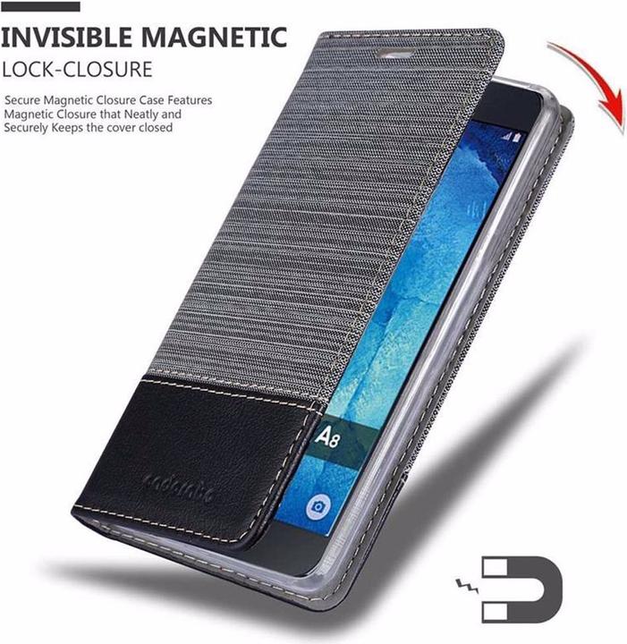 Actual product image Cadorabo Book Jeans Optics Cover (Samsung Galaxy A8 (2018))