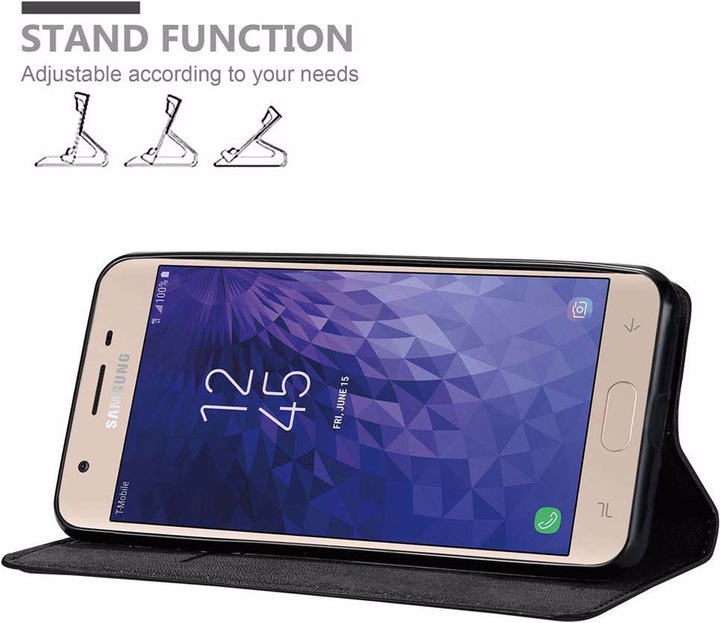 Actual product image Cadorabo Book Invisible Magnet Cover (Samsung Galaxy J3 (2018))