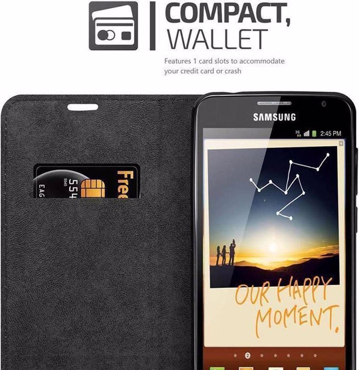 Actual product image Cadorabo Book Invisible Magnet Cover (Samsung Galaxy NOTE 1)