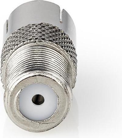Image du produit Nedis Satellite & Antenna Adapter F Female IEC (Coax) Female Nickel Plated 75 Ohm Straight Metal Sil