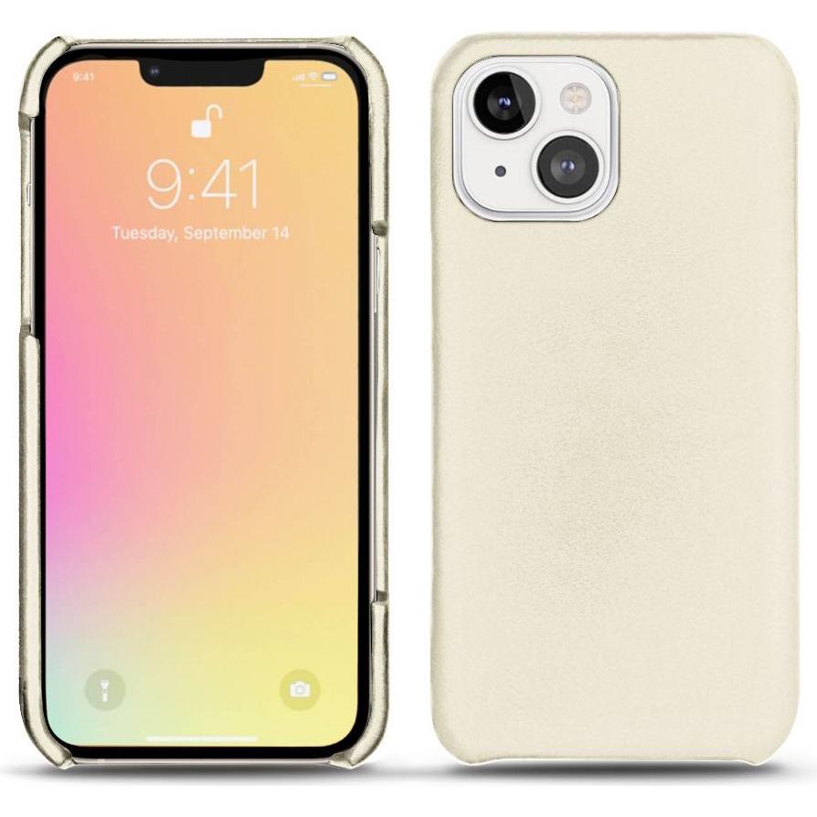 Noreve Lederschutzhülle (Apple iPhone 13 mini), Smartphone Hülle, Weiss