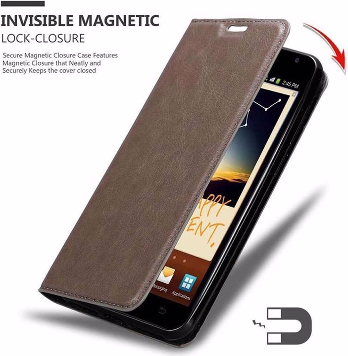 Actual product image Cadorabo Book Invisible Magnet Cover (Samsung Galaxy NOTE 1)