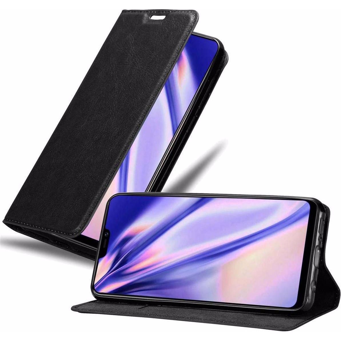 Cadorabo Book Invisible Magnet Cover (Vivo Y85), Smartphone Hülle, Schwarz