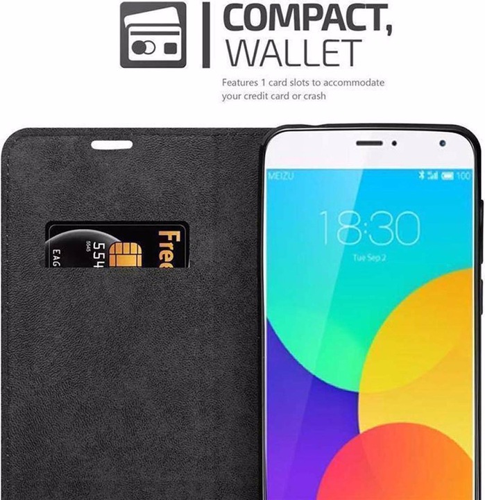 Actual product image Cadorabo Book Invisible Magnet Cover (Meizu MX4)