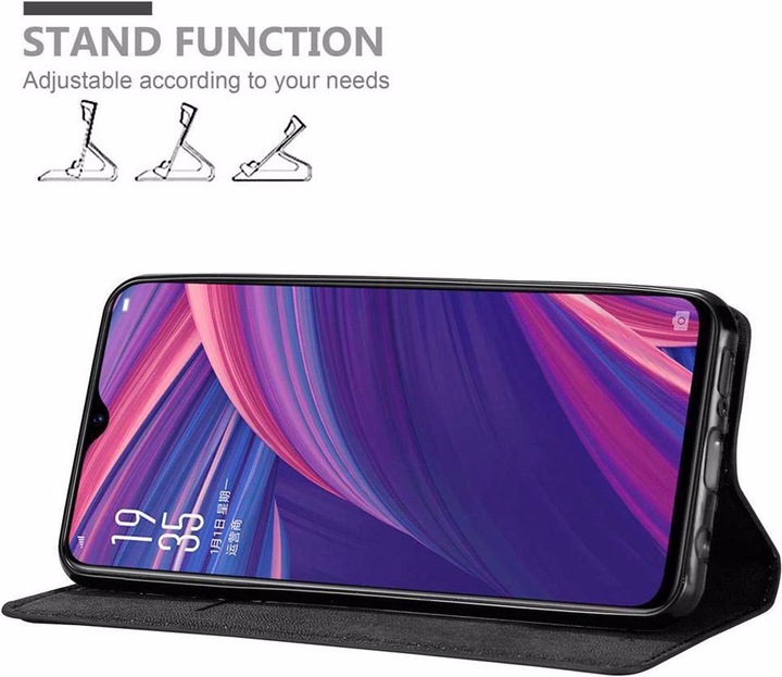 Actual product image Cadorabo Book Invisible Magnet Cover (Oppo R17 Pro)