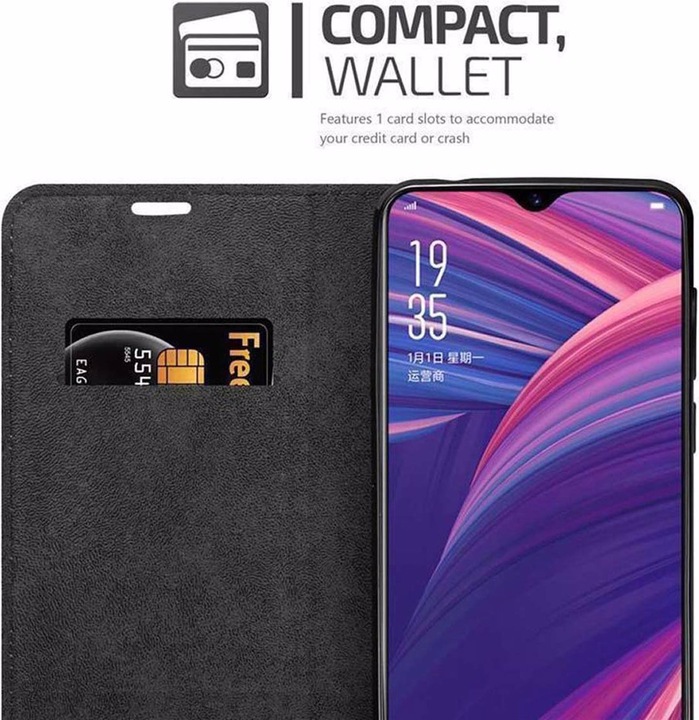 Actual product image Cadorabo Book Invisible Magnet Cover (Oppo R17 Pro)