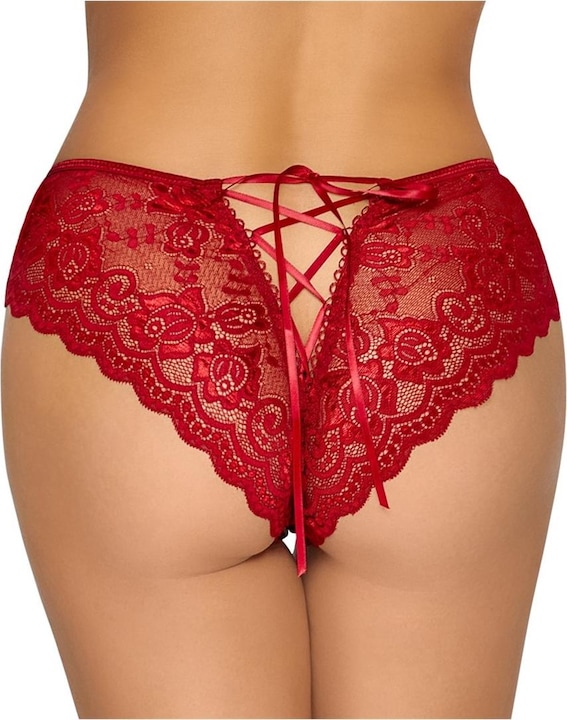 Produktbild Cottelli Collection Slip ouvert rot S (S)