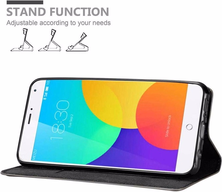 Actual product image Cadorabo Book Invisible Magnet Cover (Meizu MX4)