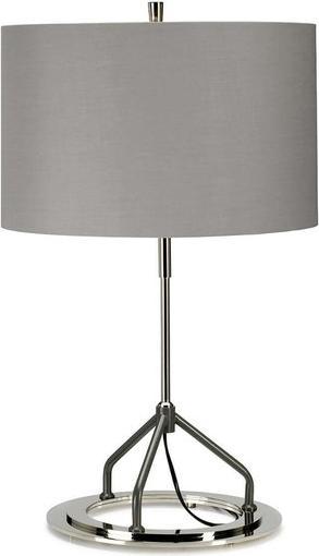 Image du produit Elstead Lighting Vicenza lampe de table E27 nickel blanc poli gris (E27)
