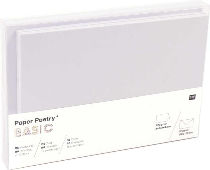Image du produit Rico Design Paper Poetry Kartenset Basic B6/B6 (30 pcs)