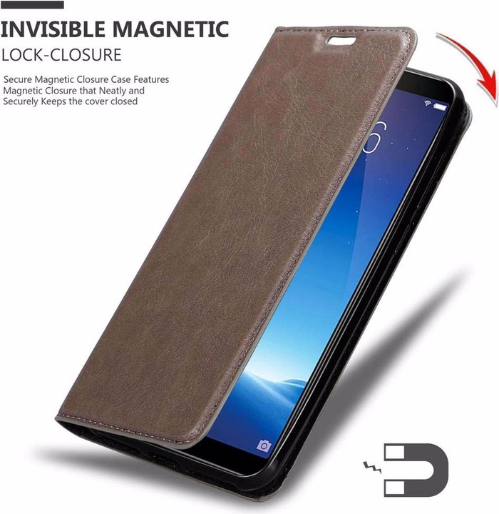 Actual product image Cadorabo Book Invisible Magnet Cover (Vivo Y71)