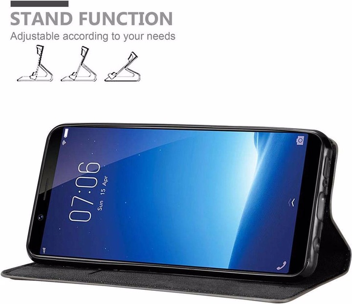 Actual product image Cadorabo Book Invisible Magnet Cover (Vivo Y71)