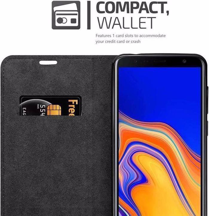 Actual product image Cadorabo Book Invisible Magnet Cover (Samsung Galaxy J6+)