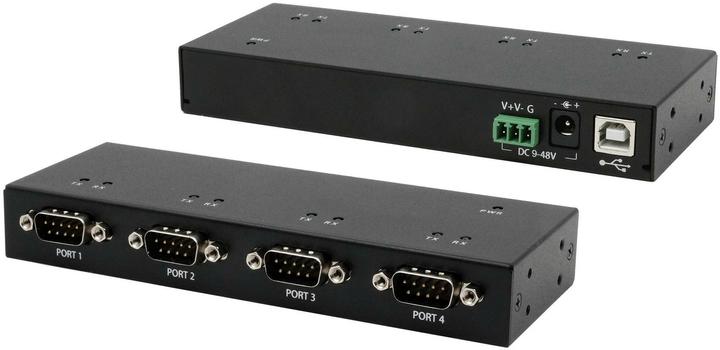 Produktbild Exsys USB 2.0 zu 4S Seriell RS-232 Ports, Metallgehäuse, mit FTDI Chip-Set