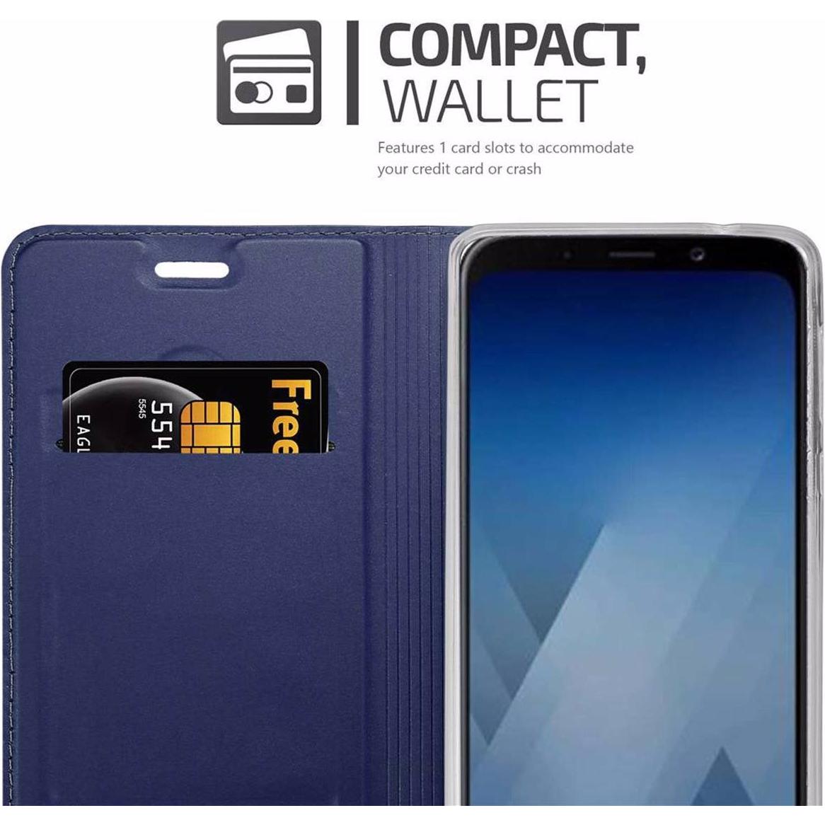 Thumbnail - Cadorabo Book Classy Style Cover (Samsung Galaxy J6 (2018)), Smartphone Hülle, Blau