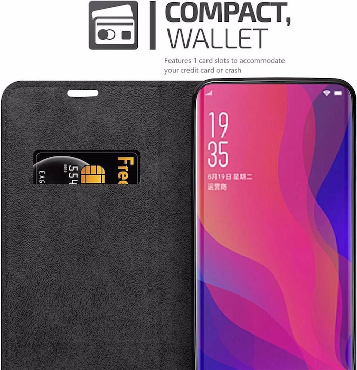 Produktbild Cadorabo Book Invisible Magnet Cover (Oppo Find X)