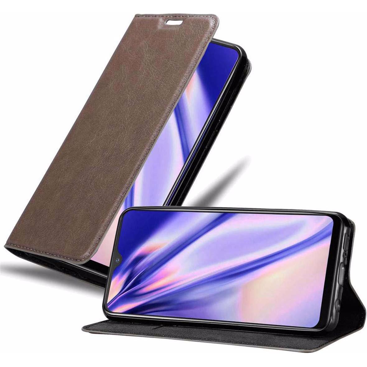Cadorabo Book Invisible Magnet Cover (Vivo Y95), Smartphone Hülle, Braun