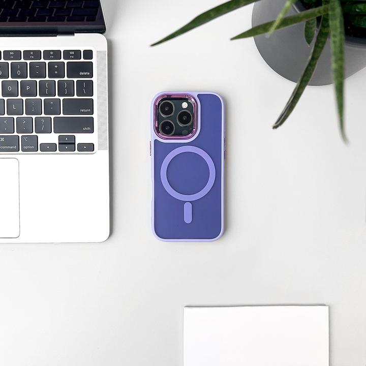 Actual product image Hurtel Fashion Case MagSafe for iPhone 16 Pro Max - purple (Apple iPhone 16 Pro Max)