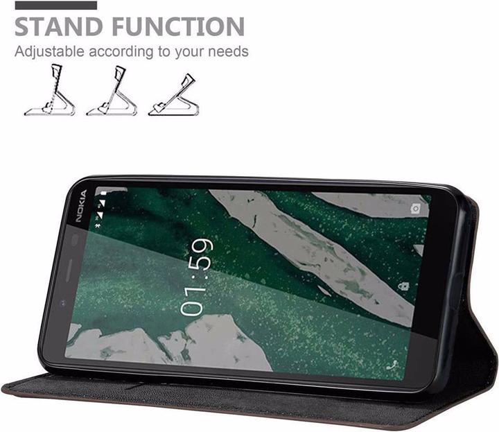 Actual product image Cadorabo Book Invisible Magnet Cover (Nokia 1 Plus)