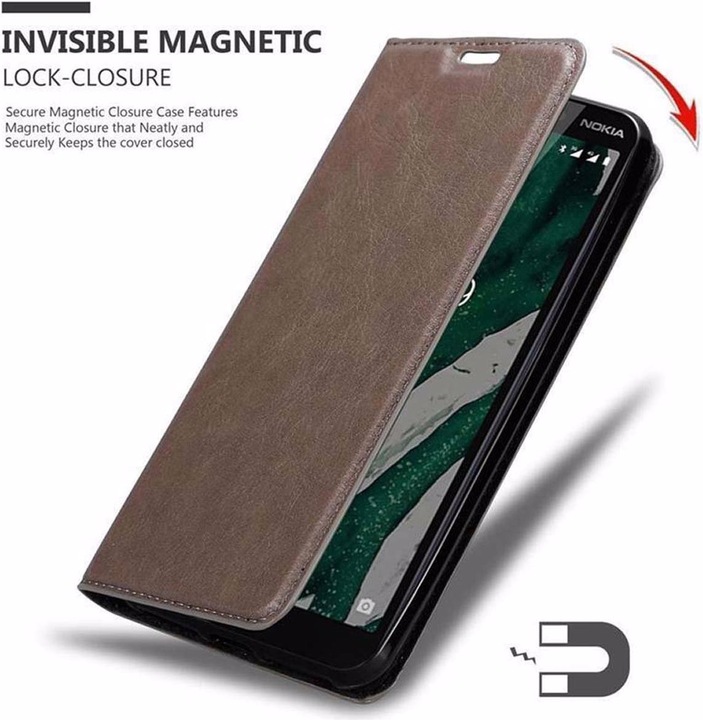 Produktbild Cadorabo Book Invisible Magnet Cover (Nokia 1 Plus)