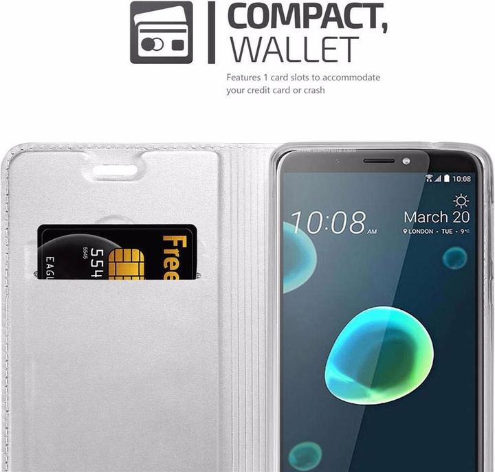 Actual product image Cadorabo Book Classy Style Cover (HTC Desire 12+)